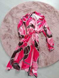 Sukienka pink wzory L