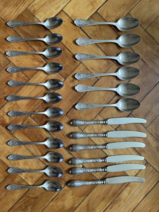 Sztućce posrebrzane platerowane radzieckie hefra stare