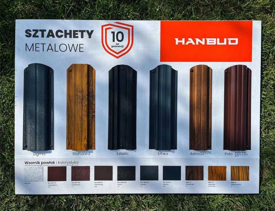 Sztachety metalowe! Szybka realizacja! ZAŁUSKI