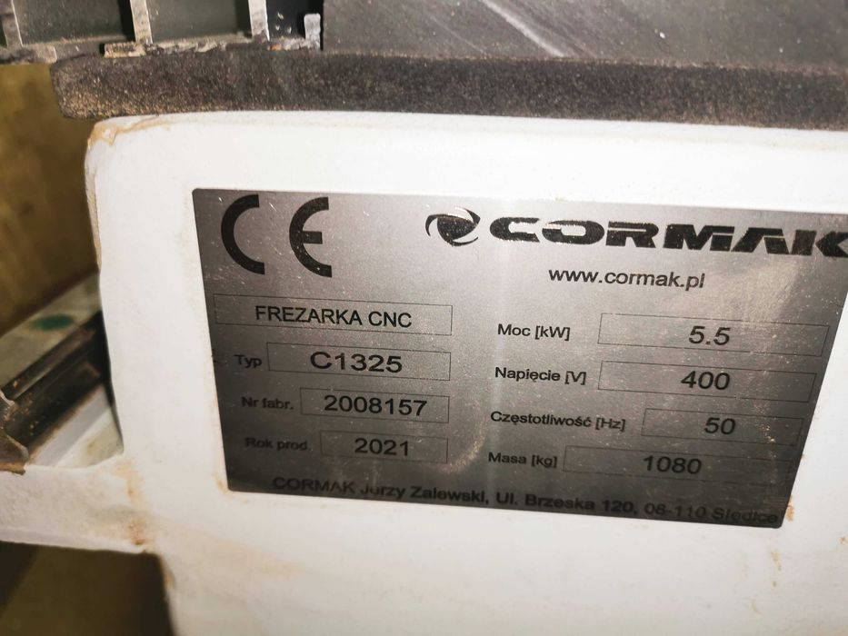 Frezarka CNC CORMAK C1325 premium