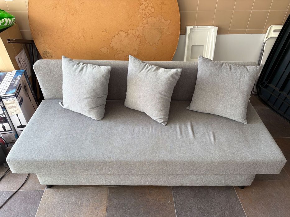 Sofá 3 lugares tecido Ikea