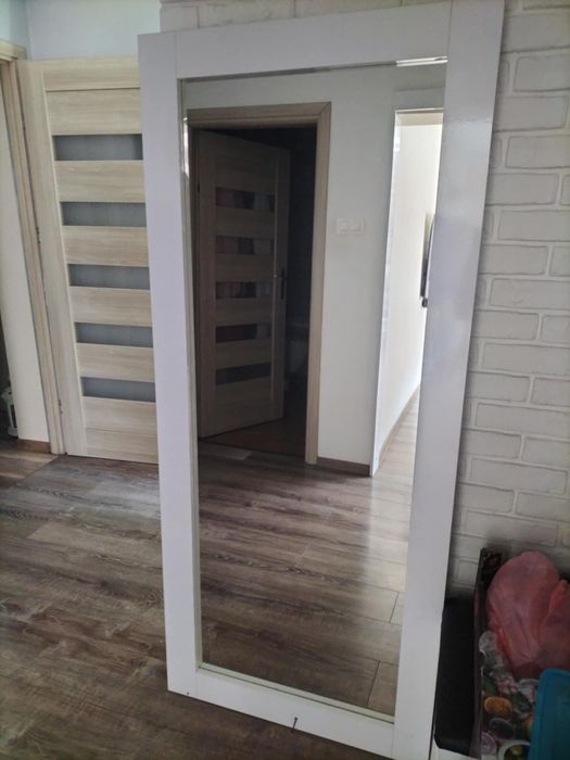 Lustro białe wysoki połysk