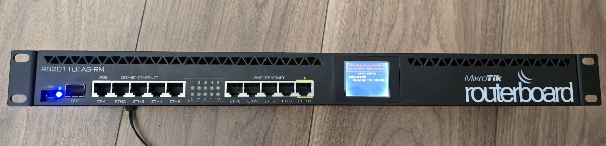 Маршрутизатор Mikrotik RB2011UiAS-RM