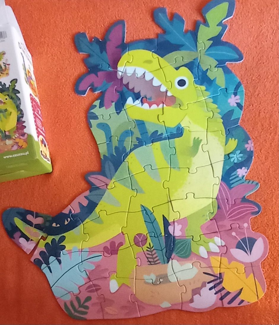 Puzzle progresywne Dinozaury