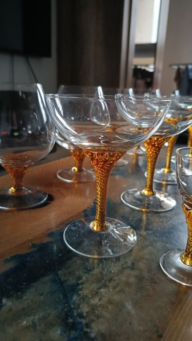 Zestaw kieliszków kryształowych Bohemia