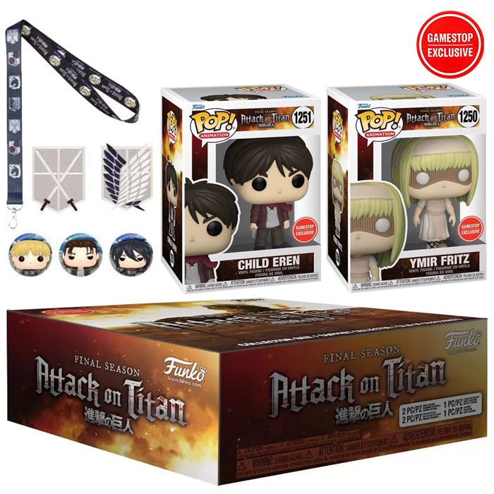 Funko POP! Attack on Titan box GameStop Exclusive USA FOLIA