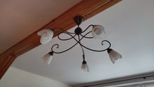 Żyrandol lampa sufitowa na 5 żarówek