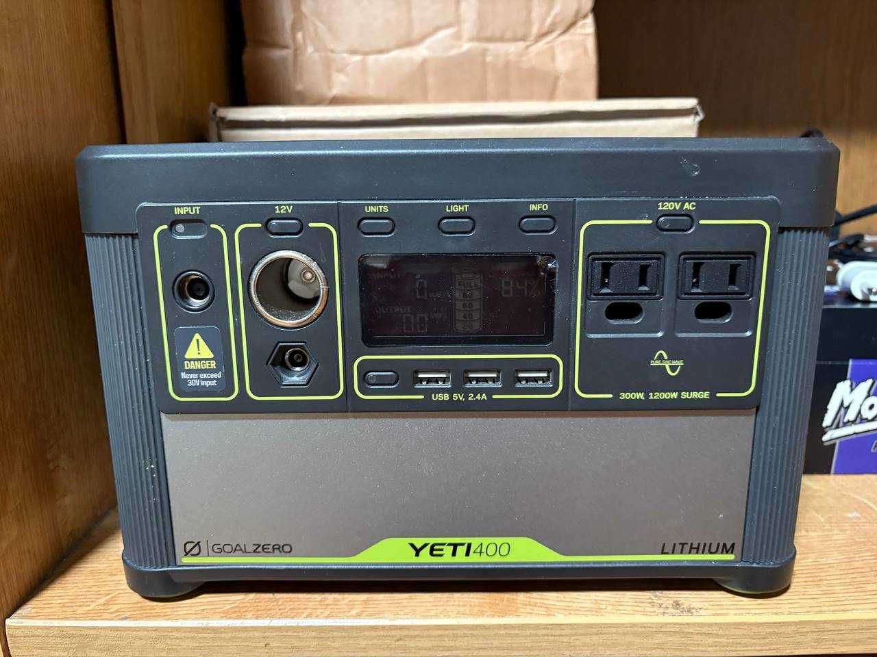 Портативна електростанція Goal Zero Yeti 400 Lithium / Power Bank/ ДБЖ