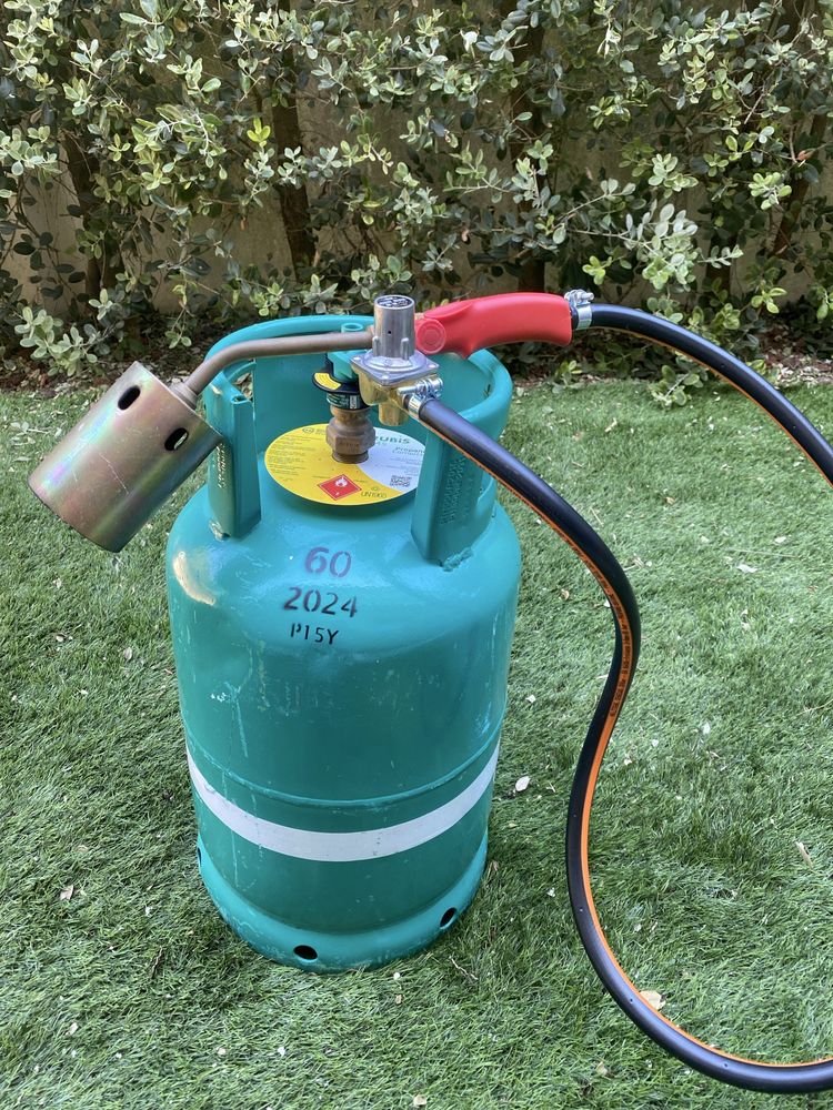 Maçarico com botija gas