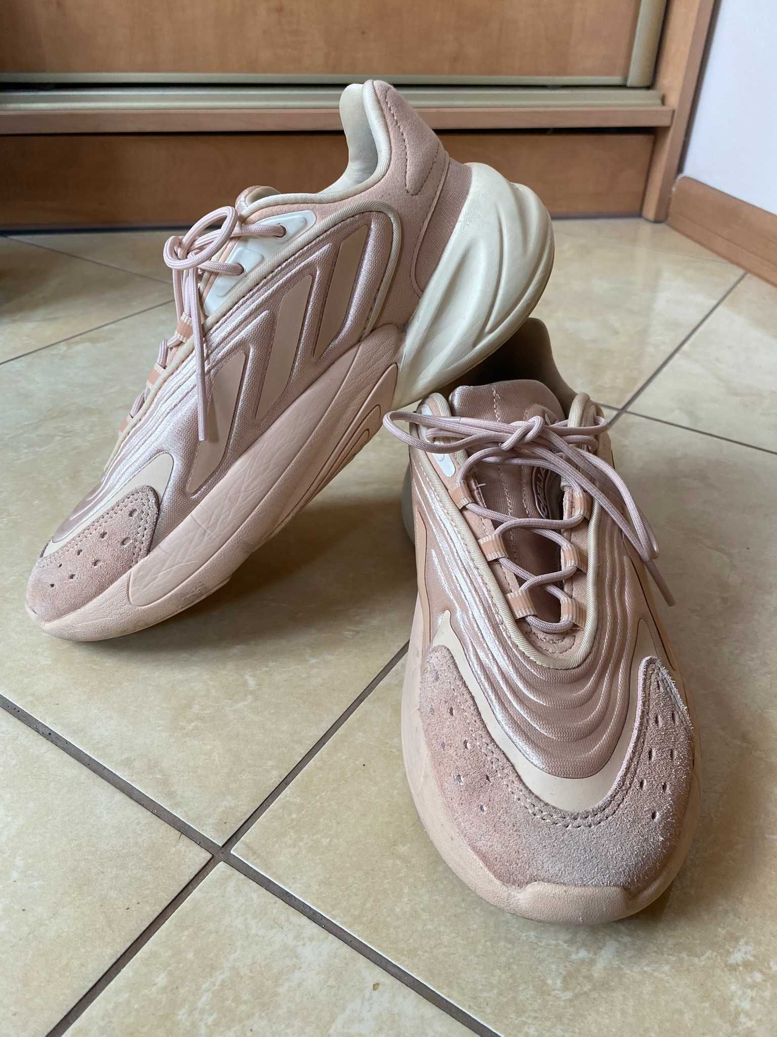 Adidas ozelia pudrowy róż 40 wygodne miękkie adidasy zamsz