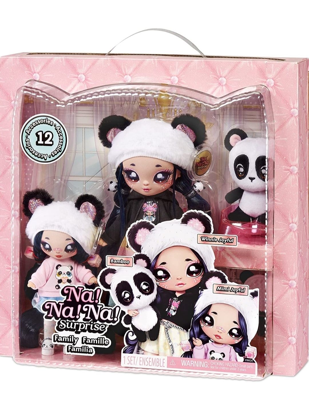 Набір Lol Na Na Na Surprise Panda Family Soft Doll Multipack of 2 Fash