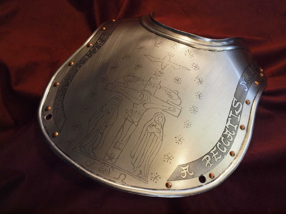 półpancerz, napierśnik, pancerz w stylu husarskim do szabel, unikat