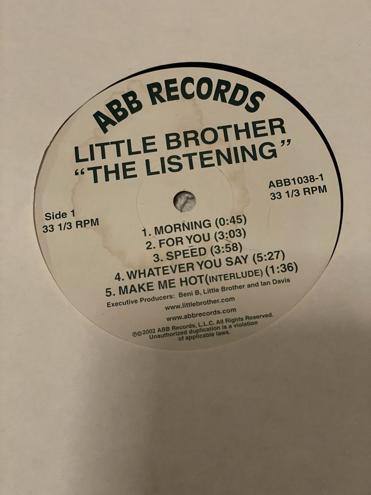 Discos Vinil - The Listening by Little Brother