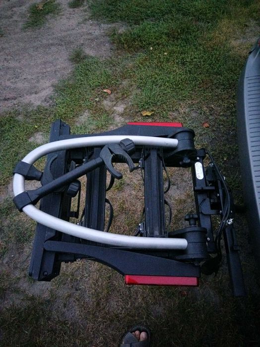 na 2 elektryki bagażnik rowerowy na hak aluminiowy stan BDB. uchylany