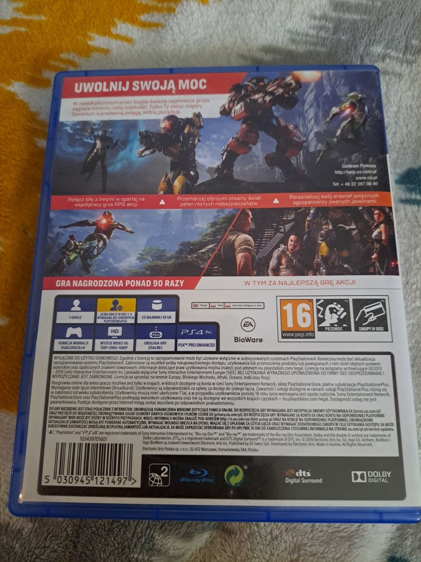 Anthem gra na ps4