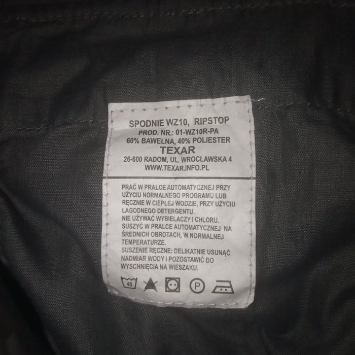Spodnie Trekkingowe Texar WZ10 Ripstop Grey Rozm. L