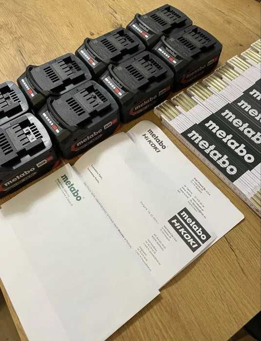 Akumulatory Metabo nowe 4 szt ! 4AH Polska dystrybucja bateria HiKoki