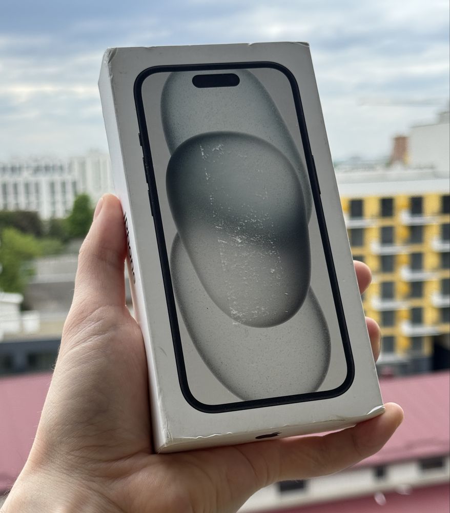 iPhone 15 128GB Black – Новий (R-SIM, фізична SIM-карта, не eSIM)