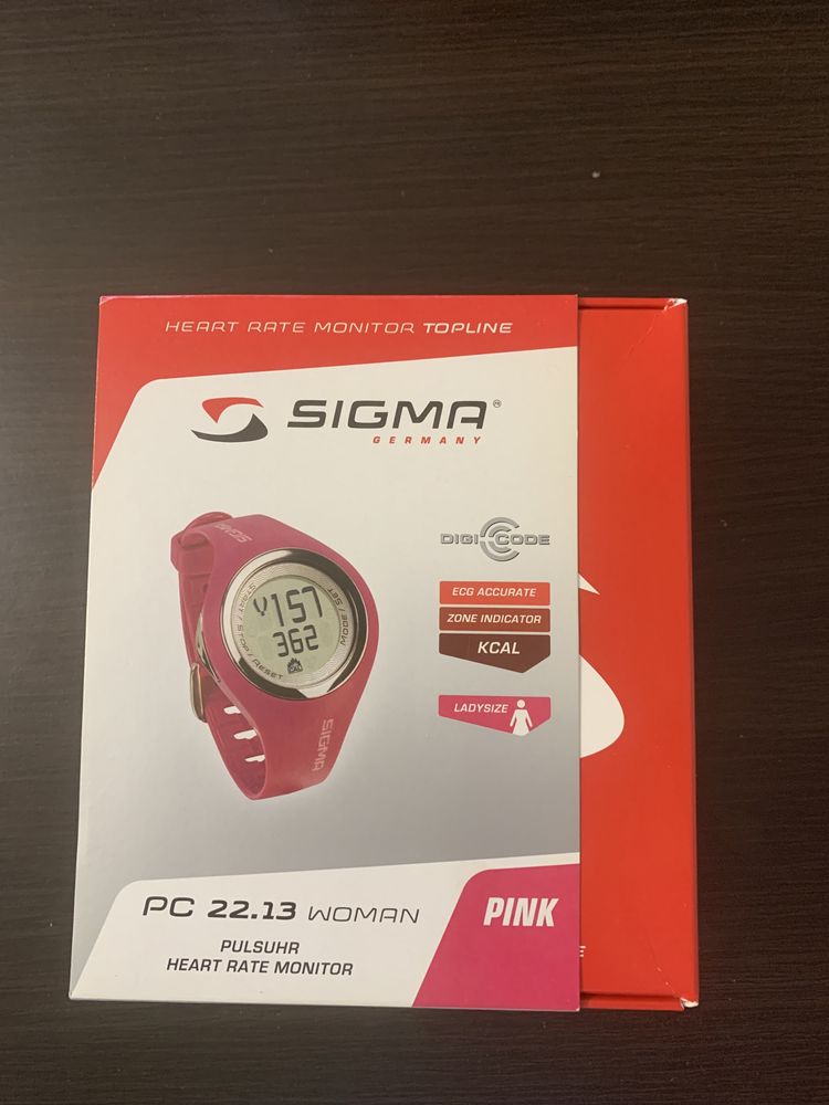 Pulsometr, zegarek Sigma PC 22.13, rozowy