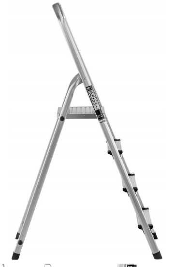 Nowa Uniwersalna Drabina Aluminiowa 4-stopniowa Z Podestem 125 kg !