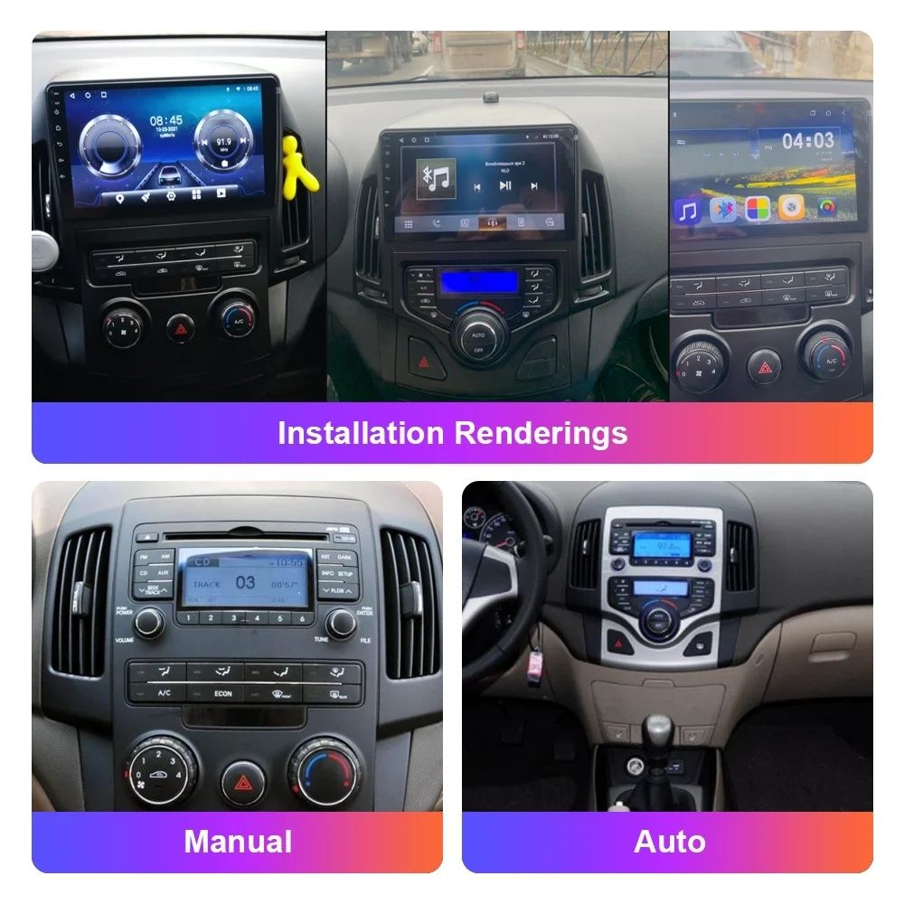Магнітола для Hyundai i30 1 FD 2007-2012, Android під камеру