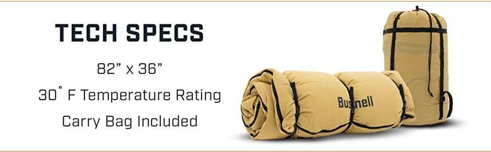 Спальный мешок Bushnell США Высокое качество Хлопок 100% Байка