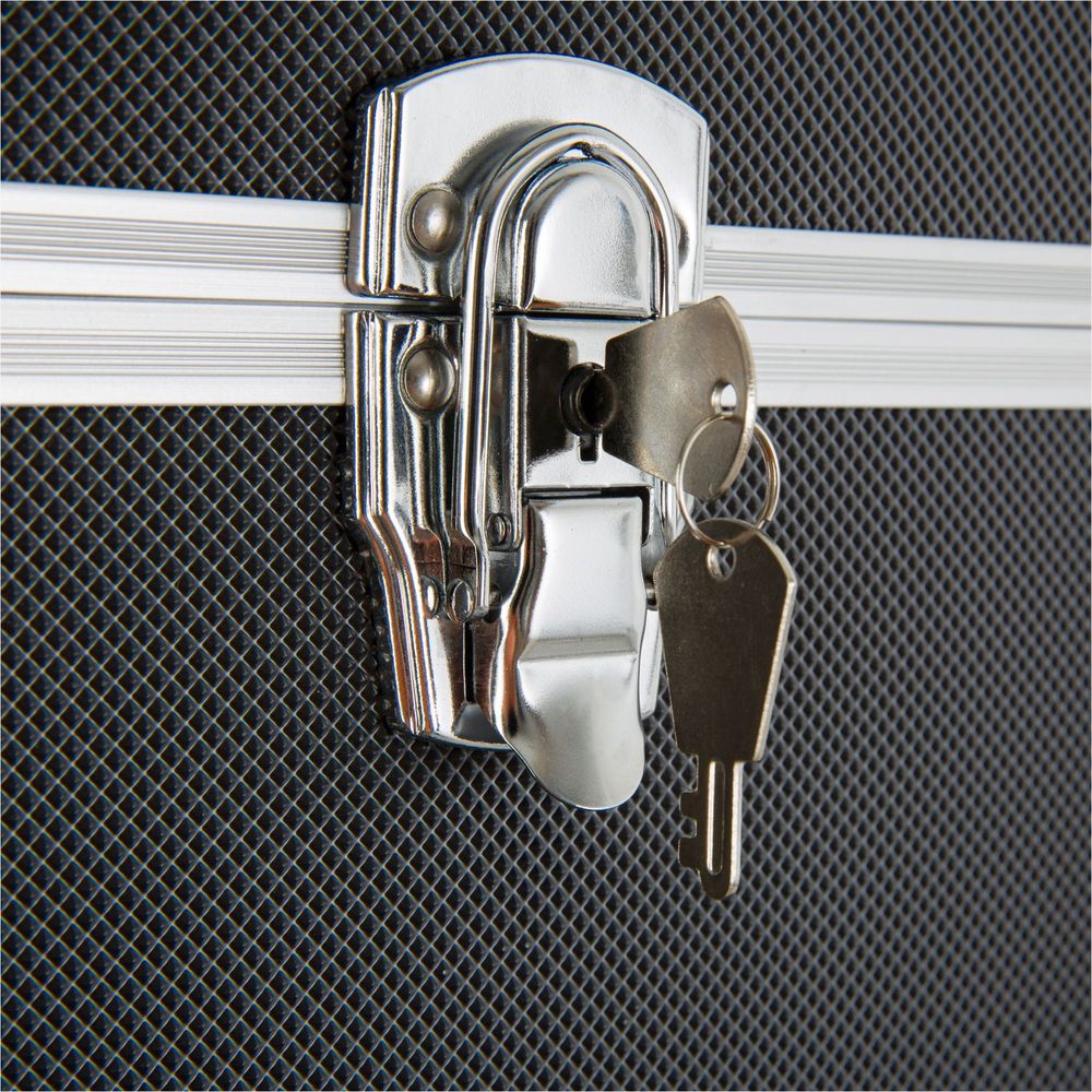 Zestaw 3 kufrów skrzyn aluminiowych zamykanych na kluczyk