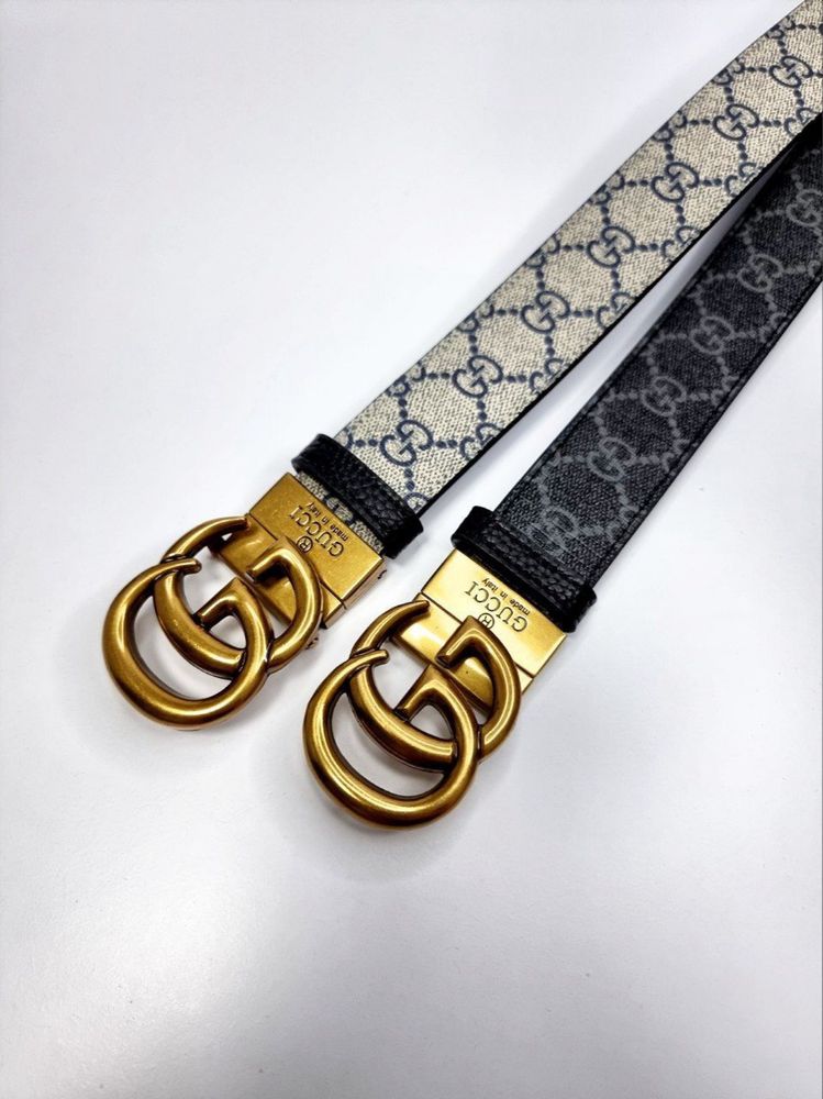 Двухсторонний Ремень в стиле gucci