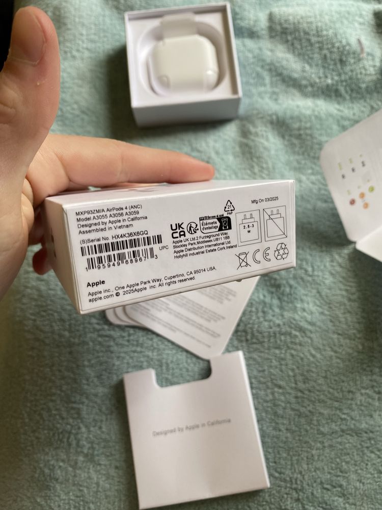 Air pods 4 (ANC) z aktywną redukcją szumów