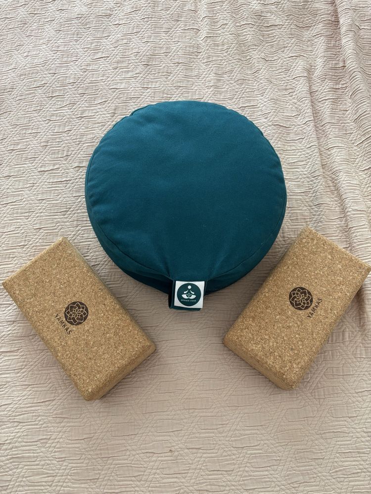 Yoga Set - almofada do assento e bloques