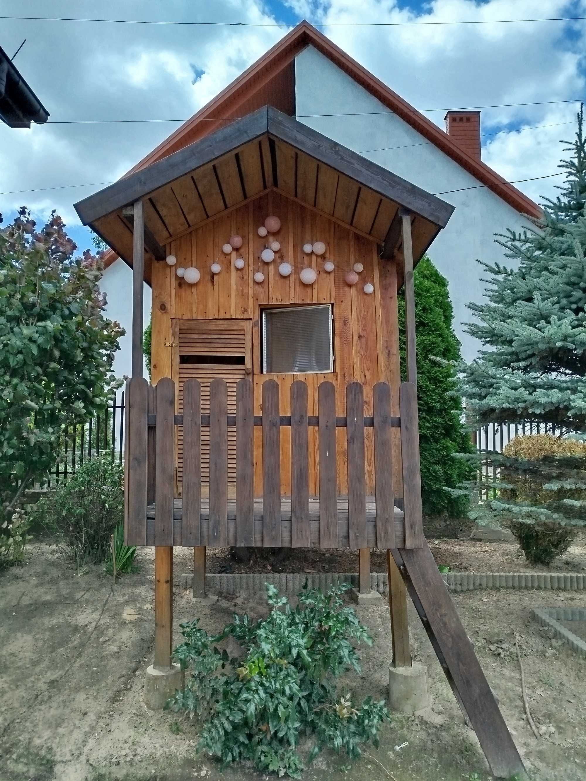Domek drewniany, ogrodowy dla dzieci