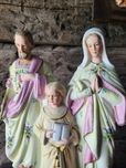 Sygnowana figurka Święta Rodzina klejenie