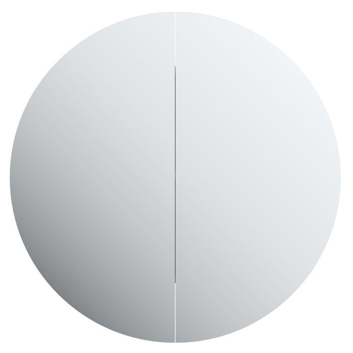 Vidaxl Szafka Łazienkowa Z Lustrem I Led, Szary, 40X40X17,5 Cm