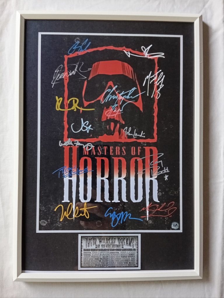 Moldura Filme Masters Of Horror com Autógrafos (A4)