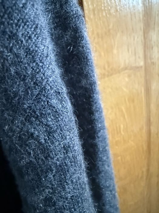 Sweter 100% kaszmir Oversajs, średnio szary .