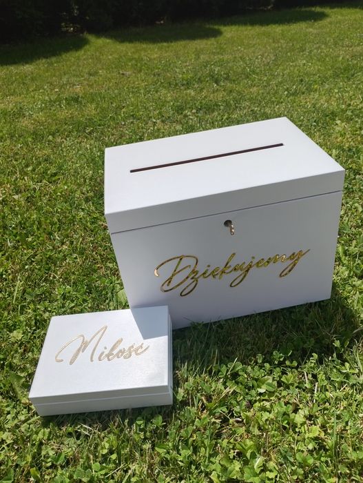 Pudełko na koperty i obrączki ślubne