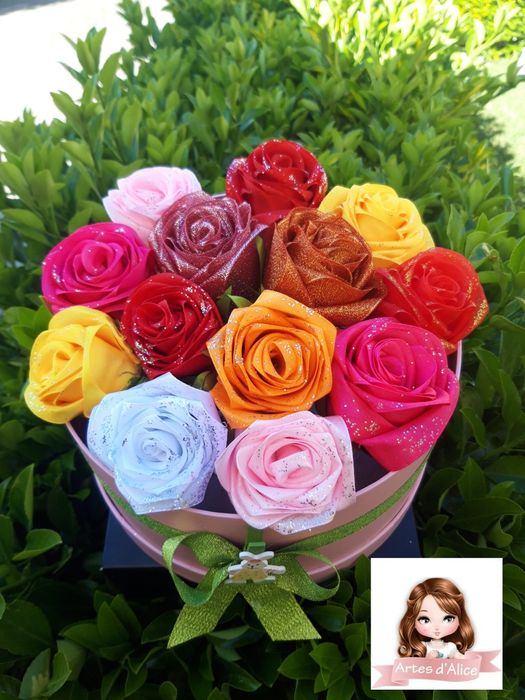 Arranjos florais/rosas eternas