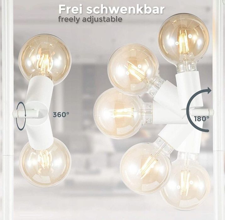 Lampa stołowa stojąca podłogowa 3xs27 ruchome reflektory