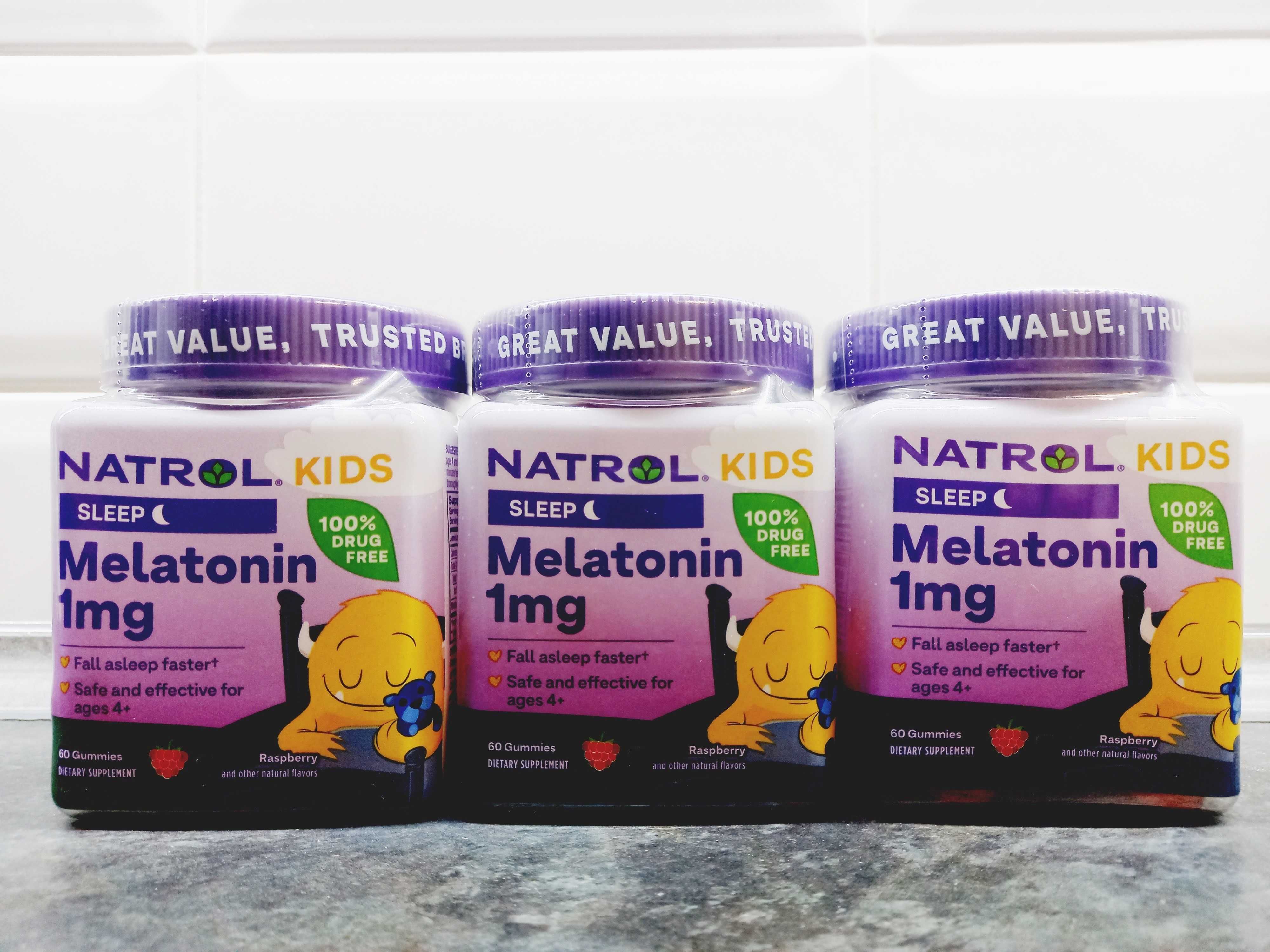 Natrol, Kids Melatonin 1 мг Gummies (60 жев.таб.), мелатонин для детей