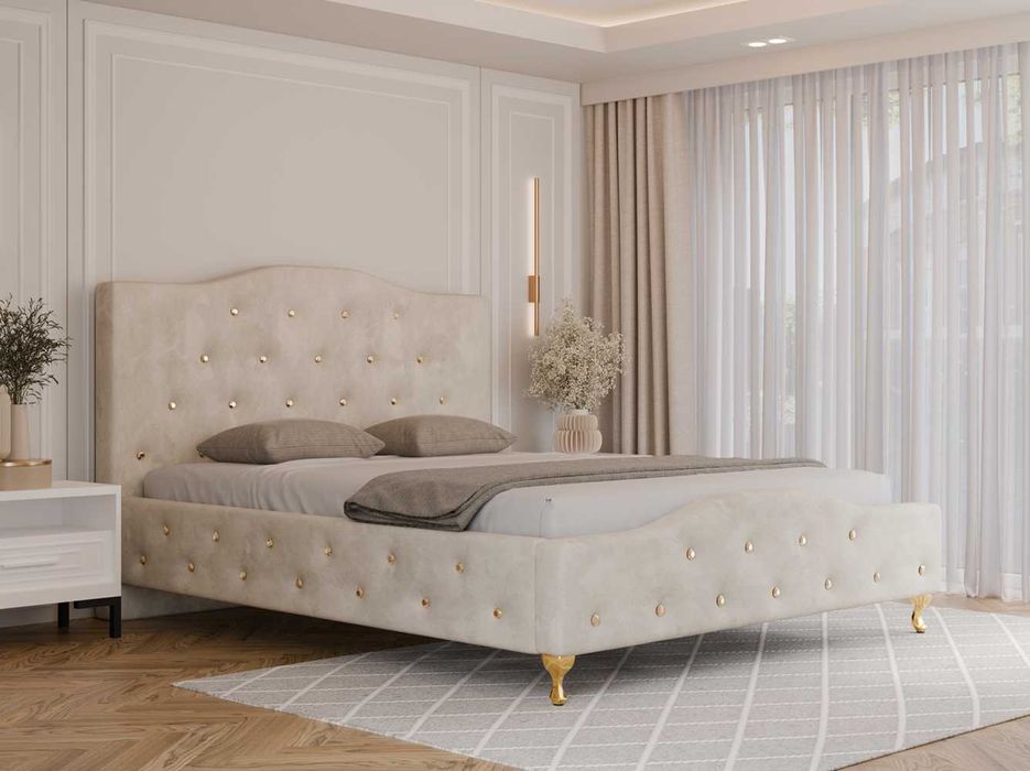 Łóżko tapicerowane GLAMOUR LUXE 120/140/160/180/200x200