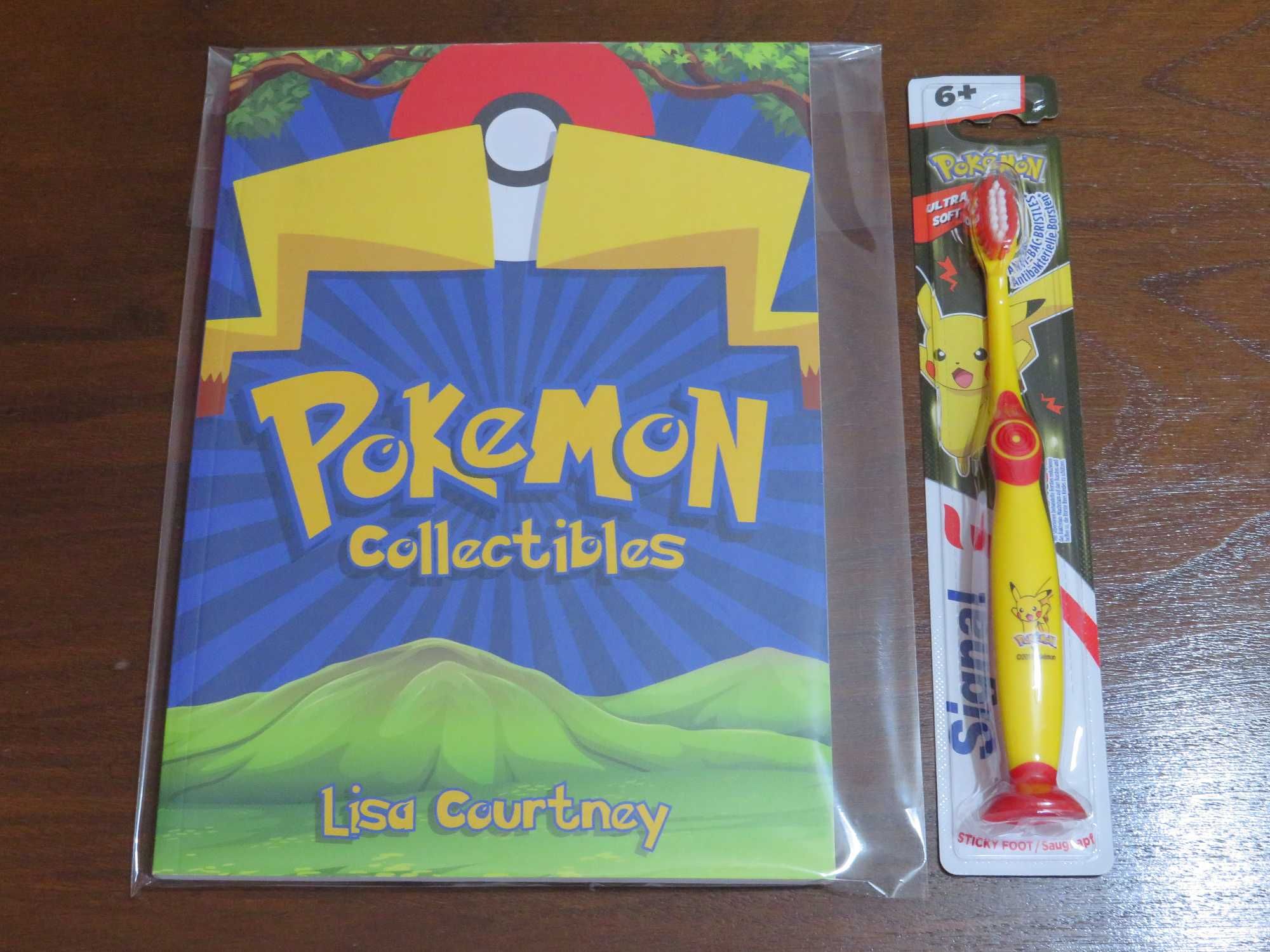 Livro para coleccionadores de artigos antigos Pokemon + Oferta Escova