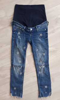 Spodnie jeansy ciążowe H&M Mama r.S