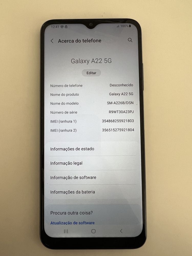 Samsung galaxy A22