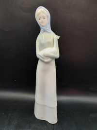 Figurka kolekcjonerska dziewczyna z gęsią jak Ladro porcelana