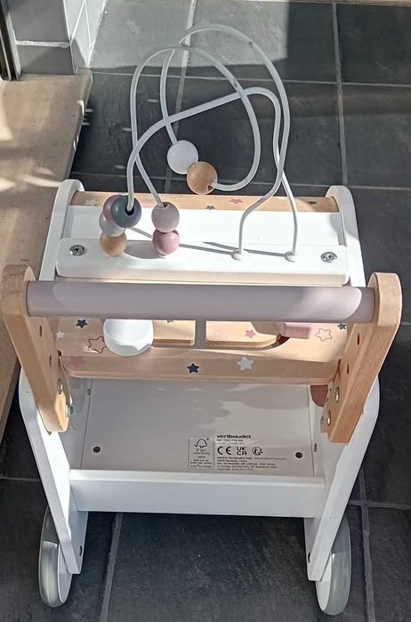 Carinho de marcha com travões em madeira [Vertbaudet]