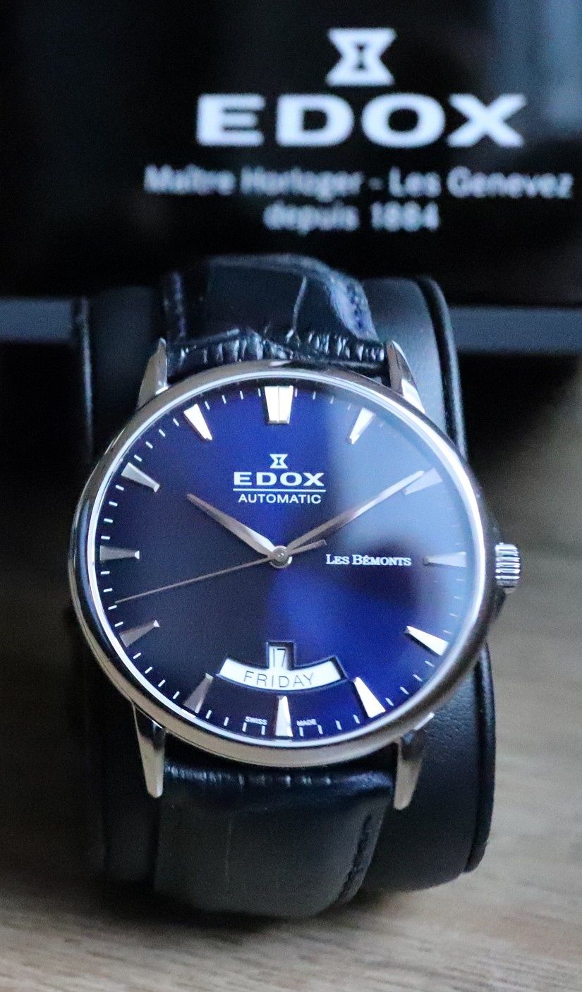 Zegarek EDOX WATCH Les Bemonts Automatic Day Date 83015 3 BUIN