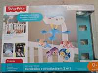 Karuzela do łóżeczka fisher price z projektorem 3w1