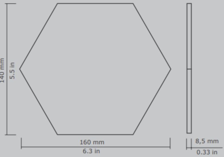 WOW SIX HEXA GREEN 14X16 Płytki heksagonalne hex zielone