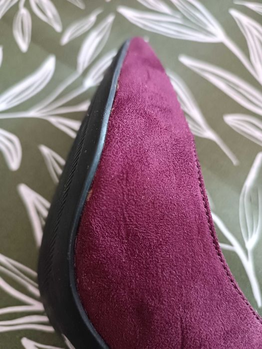 Bordowe szpilki 40 F&F