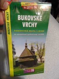 Mapa turystyczna Słowacja Bukovske Vrchy Shocart 1:50 000